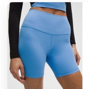 NWT lululemon athletica Align High-Rise Bike Shorts - Pool Party Blue size 10